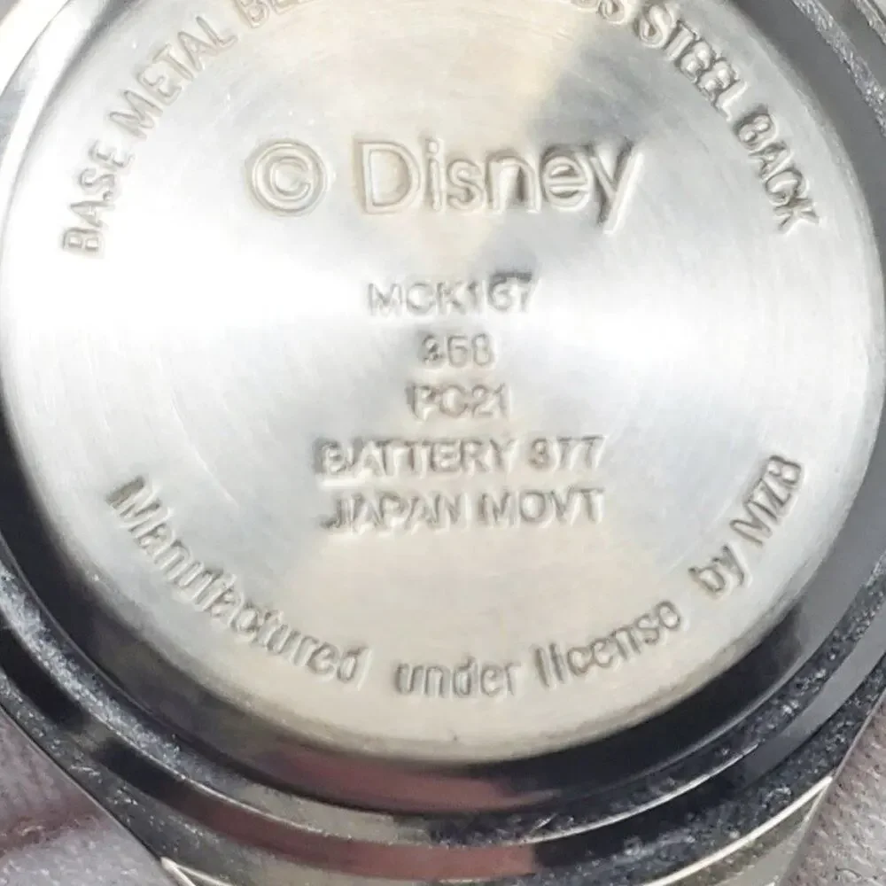 Disney Mickey Mouse Silver-Toned Metal Band Watch